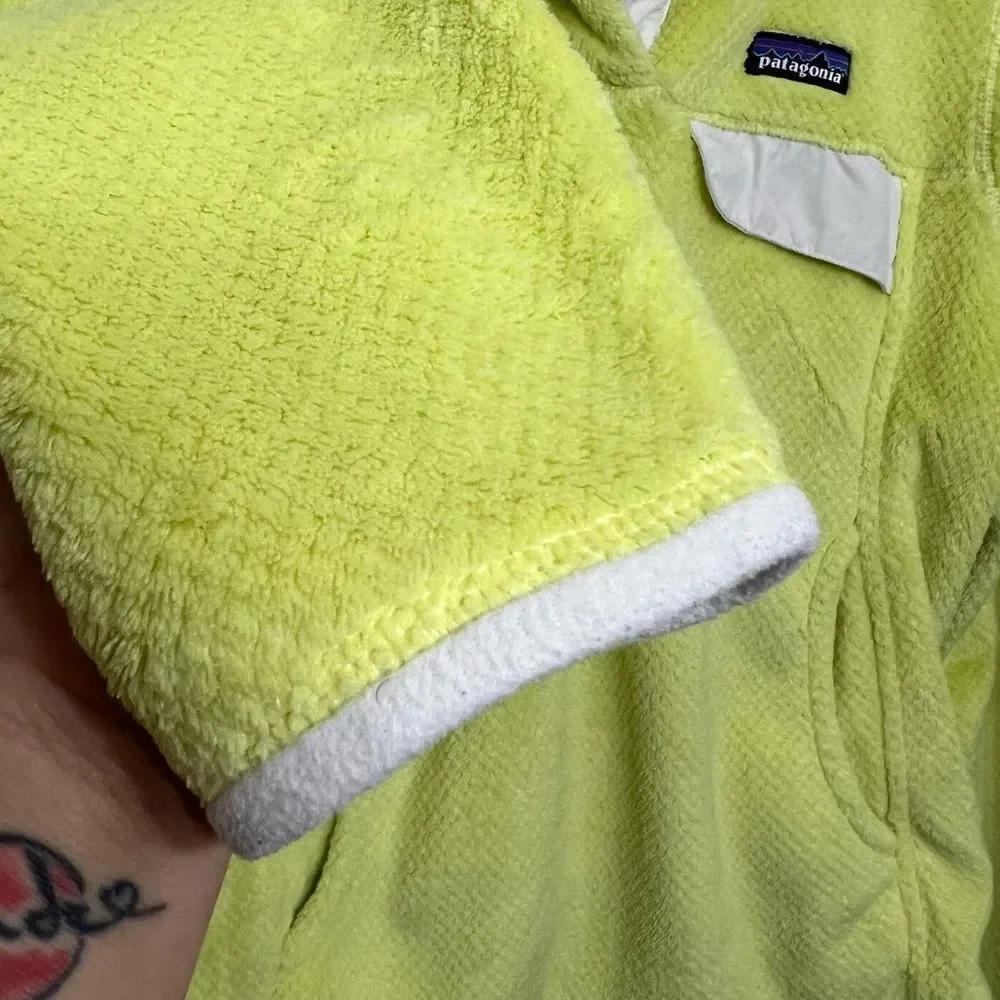Patagonia Women's Re-Tool Snap-T Fleece Pullover Neon Yellow Size S